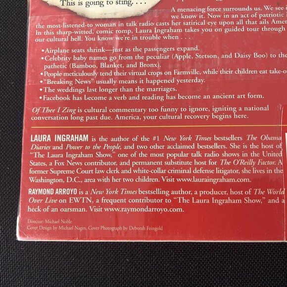 Of Thee I Zing by Laura Ingraham New 7 CD Audiobook America's Culture Decline - Picture 8 of 14